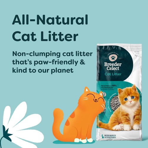 Breeder Celect All-Natural Cat Litter (10L) – 99% Recycled Paper, Highly - Picture 7 of 7