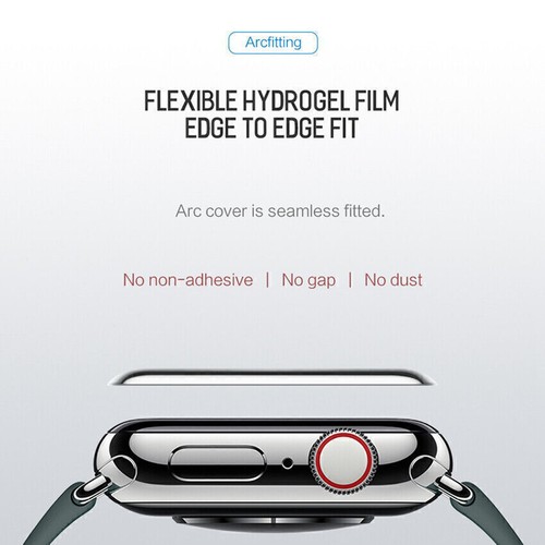 Protection d'écran film hydrogel protection complète pour Apple Watch 7 6 SE 5 4 3 2 - Photo 6 sur 13