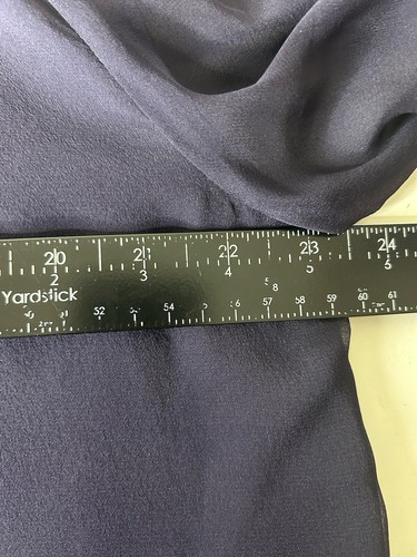 Diane von Fürstenberg Langarmbluse marineblau 100 % Seide Mock Ausschnitt Größe 12 neu mit Etikett! - Bild 8 von 9