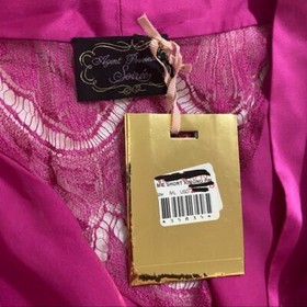 Agent Provocateur Emie SOIREE Pink Silk Short Kimono M/L NWT $3,190