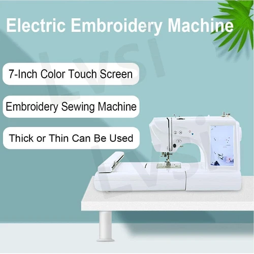 220V 45W Automatische Nähmaschine Nähen Stickmaschine Stickerei,150 Stickmuster - Bild 6 von 20
