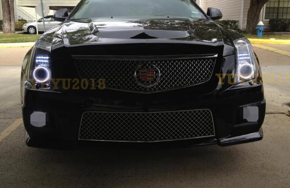 Bluetooth RGB LED halo ring for Cadillac CTS 08-13 xenon headlight angel eye DRL - Image 2 of 4