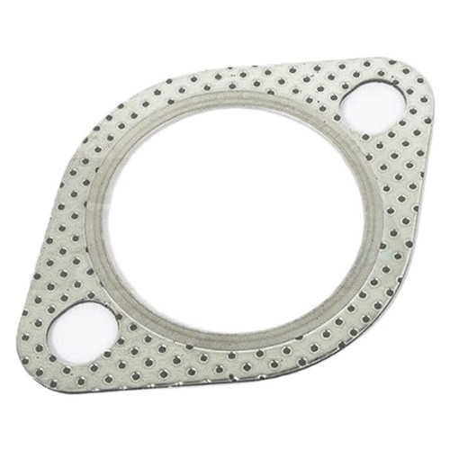 2pcs 51mm 2" Universal Performance Metal Exhaust Repair Gasket 2Bolt Hole Silver - Picture 5 of 5