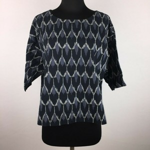 Pure Sleeve Petites Abstract Jill Top color Casual Xsp Cotton Print Short Multi FHFxArq