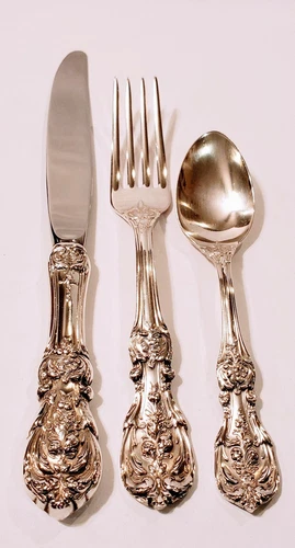 Francis I Sterling Silver Reed & Barton 3 Piece Luncheon Size Place Setting Set