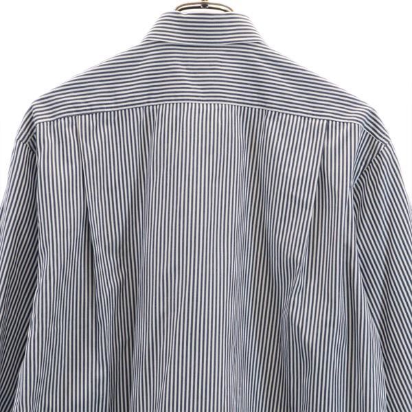 Burberrys 90s Old stripe Long sleeve shirt 42-80 Blue Men's