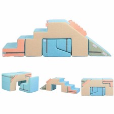 4 in 1 Foam Climbing Blocks for Toddlers, Indoor Soft Climb and Crawl Play Cl...
