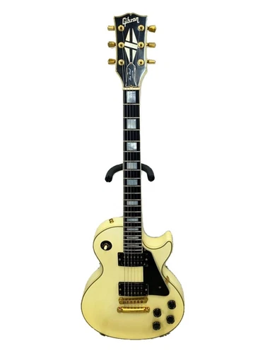 Gibson Electric Guitar/Les Paul Type/White/Hh/Lp Custom 1989
