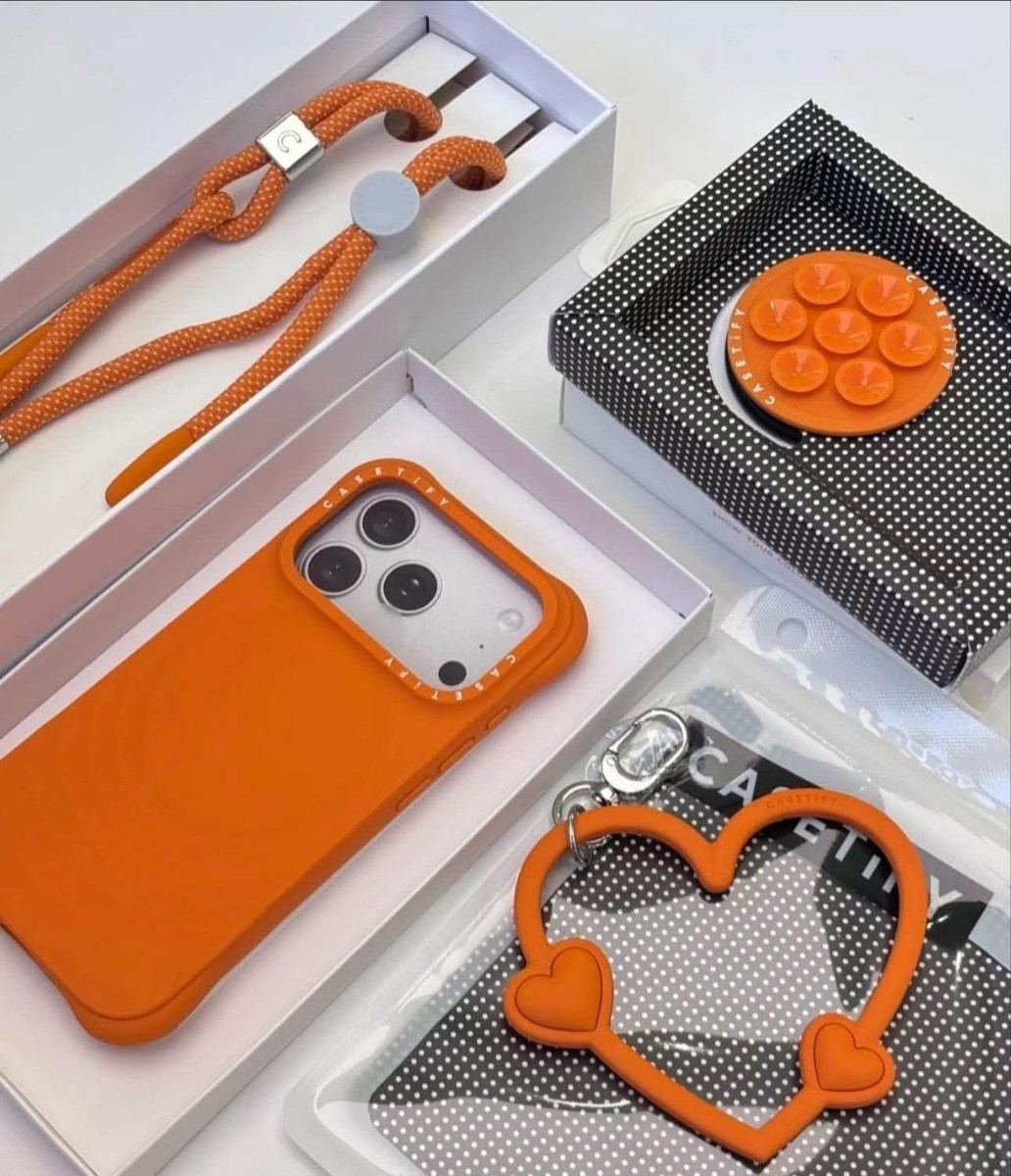 CASETiFY iPhone 17 Pro Max Case Orange Ripple Slim Shockproof