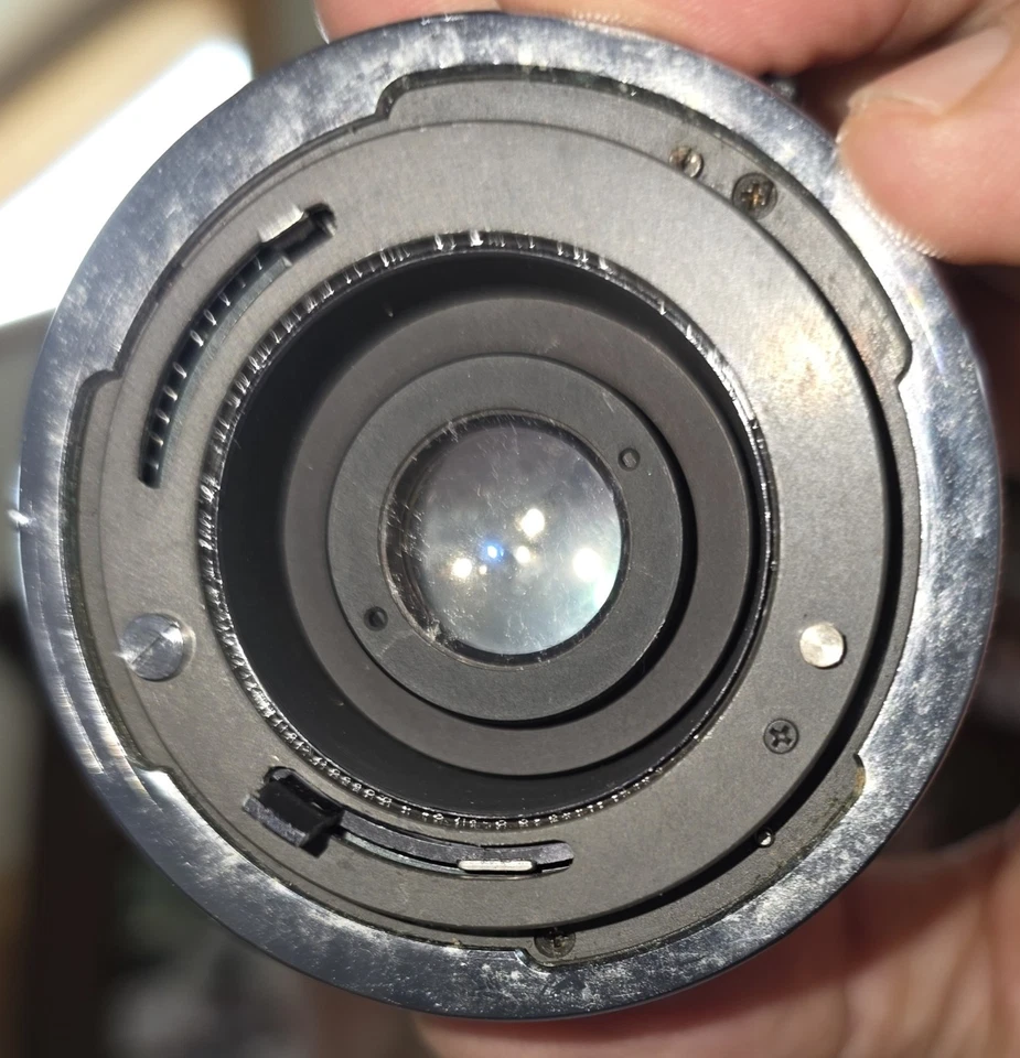 Konica Ar & Canon Fd Sigma Mini Wide Lenses 28/2.8 Macros 1:4.5, AS-IS Hazy. - Image 2 of 4