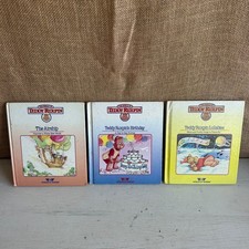 Vintage Teddy Ruxpin Books Lot of 3 Worlds of Wonder Airship Birthday Lullabies