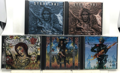 Steve Vai 5 CD Lot: Passion & Warfare, Fire Garden, Ultra Zone, The 7th Song