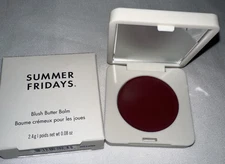 Summer Fridays Blush Butter Balm BERRY SPRITZ 2.4g / .08 Oz New In Box
