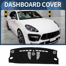 Dashboard Dash Cover Mat For Porsche Macan 15-20 Lower Configuration Black