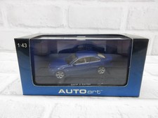 Mini car 1/43 Autoart BMW 3 Series Coupe 2005 Montego Blue Metallic model car