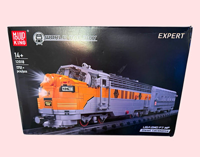 Mould King World Railway 12018 USA EMD F7 WP Diesel Locomotive 1751+ pcs RC