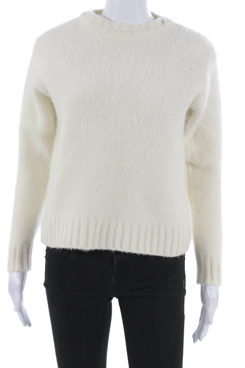 Zara Women Wool Pullover Sweater Crew Neck Long Sleeve Ivory Size M
Opens in a new window or tab