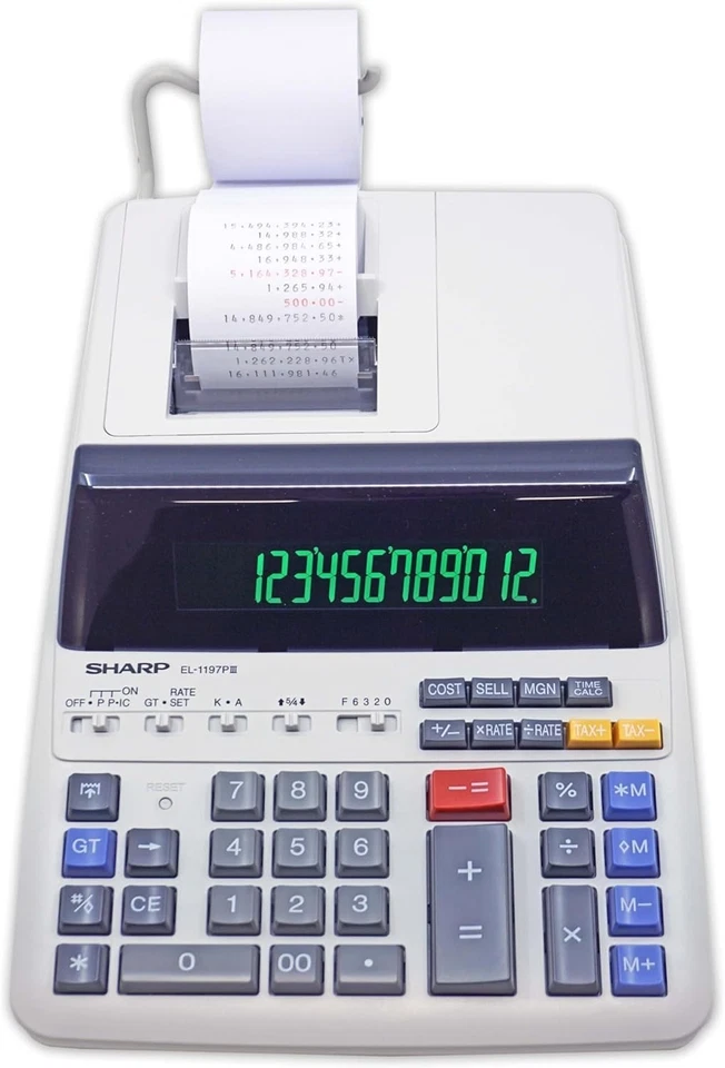 Professional Battery-Powered Printing Calculator with Clock & Calendar Functions - Image 3 of 4