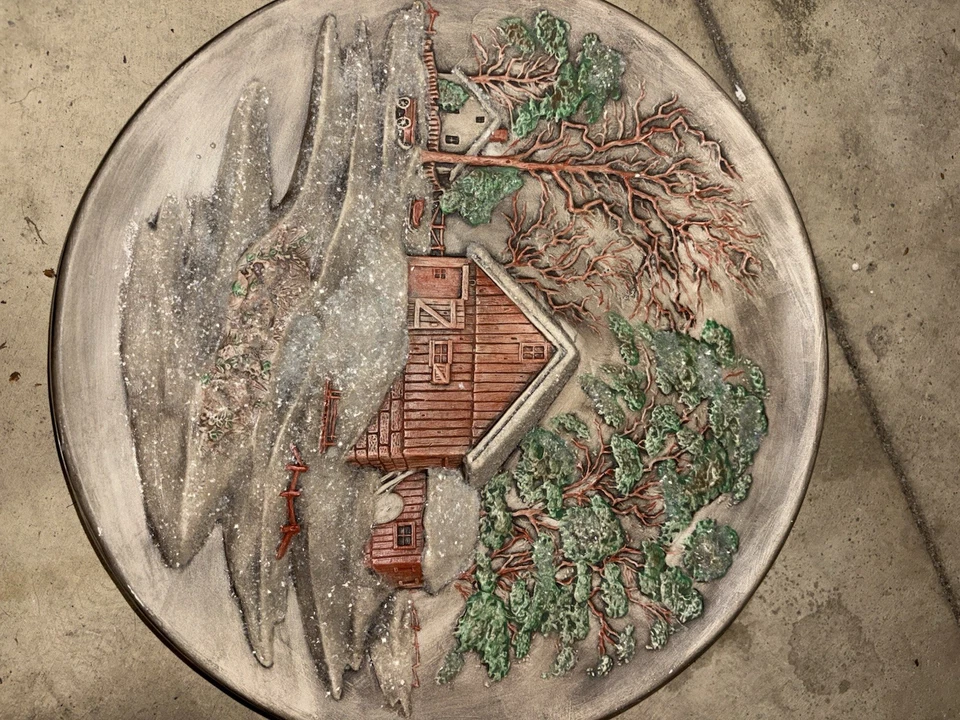 拜伦模具 1972 年 4 季 3D 陶瓷墙板 - 冬季 13 英寸 — 第 2/4 张图片