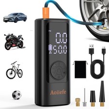 Tire Inflator Portable Air Compressor,150 PSI Mini Rechargeable Tire Pump wit...