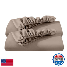 Bare Home 2-Pack Fitted Bottom Sheets Twin XL - Premium 1800 Ultra-Soft Wrinkle