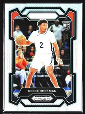 2024 Panini Prizm Draft Silver Prizm Rookie Reece Beekman RC Brooklyn Nets