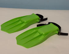 Adjustable Snorkel Fins Travel Size Green Size Adult SM/M