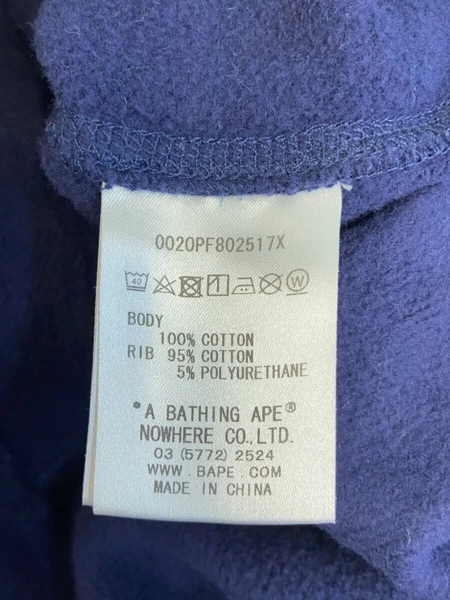 A BATHING APE (BAPE) Felpa con cappuccio A BATHING APE navy S usata