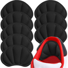 Back of Heel Cushion Pads 8Pcs Black Adhesive Inserts for Shoes Pain Relief