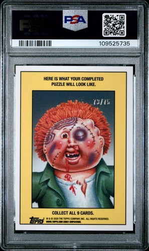 Garbage Pail Kids Topps 2020 Chrome Series 3 Roy Bot 87b Orange Refractor PSA 9 - Picture 2 of 4