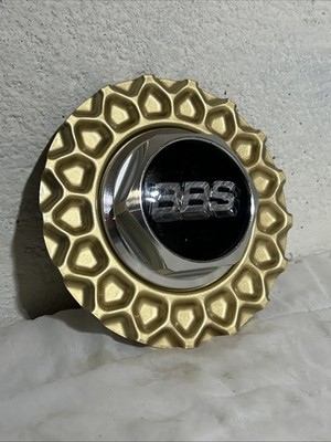BBS RS Gold Threaded Custom Aluminum Wheel Center Hub Cap 09.24.028 09.24.013