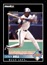 Derek Bell 1992 Pinnacle #250 Blue Jays MLB READ FREE SHIPPING AutographDen