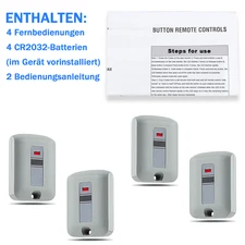 4pcs Garage Door Remote Control for 300MHz Linear Multicode Gate Opener 10 DIP