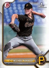 2022 Bowman Draft #BD-176 Michael Kennedy Pittsburgh Pirates 1st Bowman