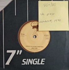 Greg Lake I Believe In Father Christmas Vinyl Record 7" VG+/VG K13511 1975