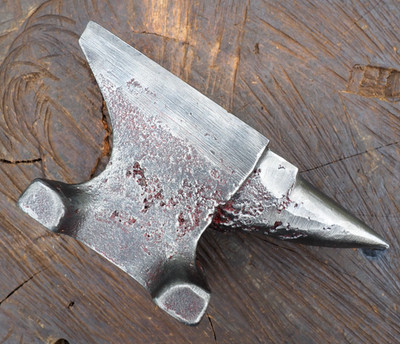 SMALL 10LB ''VULCAN'' BLACKSMITH ANVIL #0 CRAFT LEATHER JEWELER BENCH TOP TINSMITH