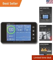 500A Battery Monitor with Shunt, 3.5" Color Screen RV Monitor with 16ft Cable...