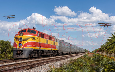 Photo Art Print of the First Run of FEC's streamlined Henry M. Flagler in 1939