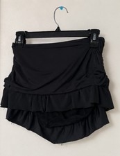 Kenneth Cole Reaction Black Ruffle Swim Skirt, Unbranded Y2k Bikini Top D Cup
