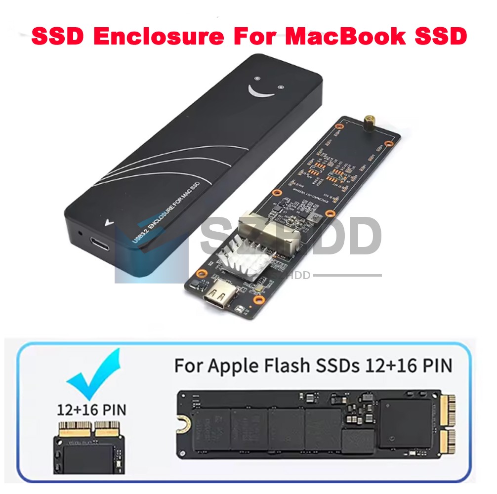 NUOVA custodia USB 3.2 per SSD 12+16 PIN Apple MacBook Pro 2013-2015 A1398 A1502