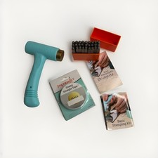 ImpressArt Metal Stamping Lot Hammer ,Brigette Font Uppercase Letters Tape