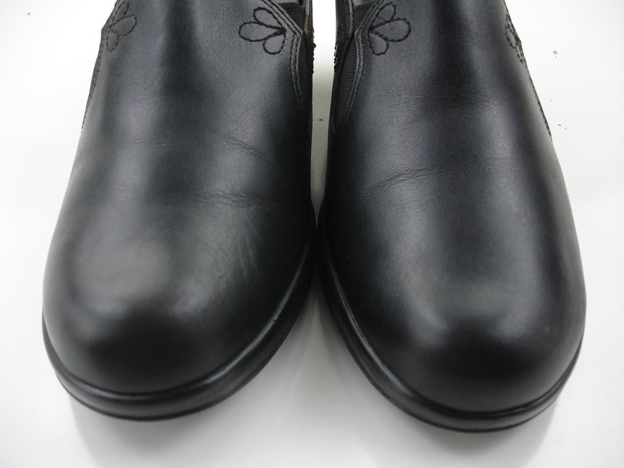 Women's 9.5 10 40 Dansko Beth Black Leather Shoes Pump Heels Clogs Dress Slip-On image 10