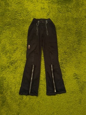 Living Dead Souls avant garde gothic opium style bondage pants w's L black Y2K