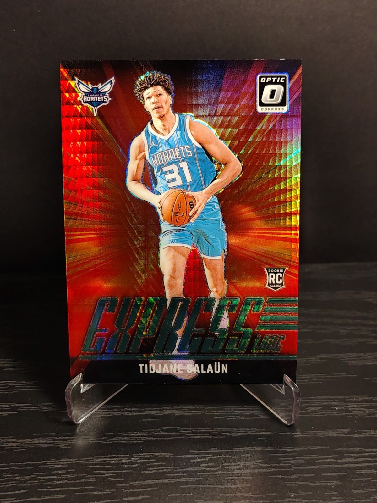 2024-25 Panini Donruss Optic Express Lane Tidjane Salaun Green Prizm /249