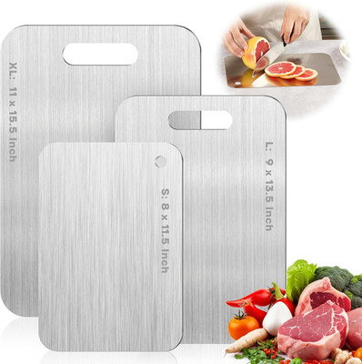 Katuchef Titanium Cutting Boards for Kitchen 100% Pure Ti Katu Chef Titanium Cut
