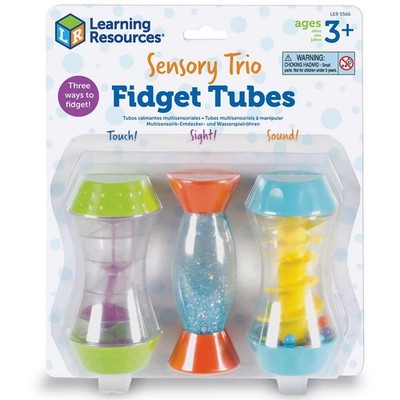Learning Resources Sensory Trio Fidget Tubes - 3er Set Sensorikspielzeug für Kinder
