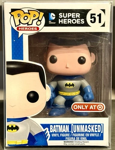 BATMAN UNMASKED 52 Funko Pop DC Super Heroes BATMAN Target 1ST RELEASE 2014 w/PP