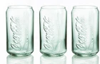 3 VTG LUMINARC COCA COLA  GEORGIA GREEN GLASS DRINKING GLASSES-12 OZ-USA