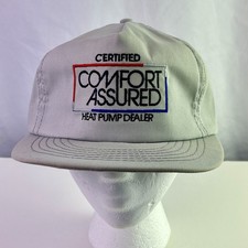 Vintage Comfort Assured Certified Cap With Leather Strap Made In USA