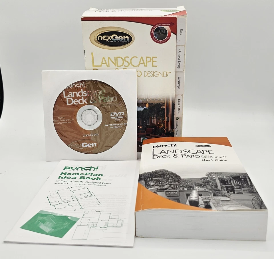 OPEN BOX PUNCH! Software Landscape Deck & Patio Designer Windows 7, XP, Vista - Image 2 of 4